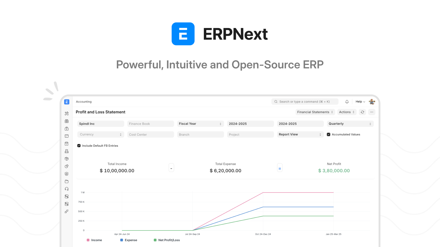 ERPNext - Panel principal